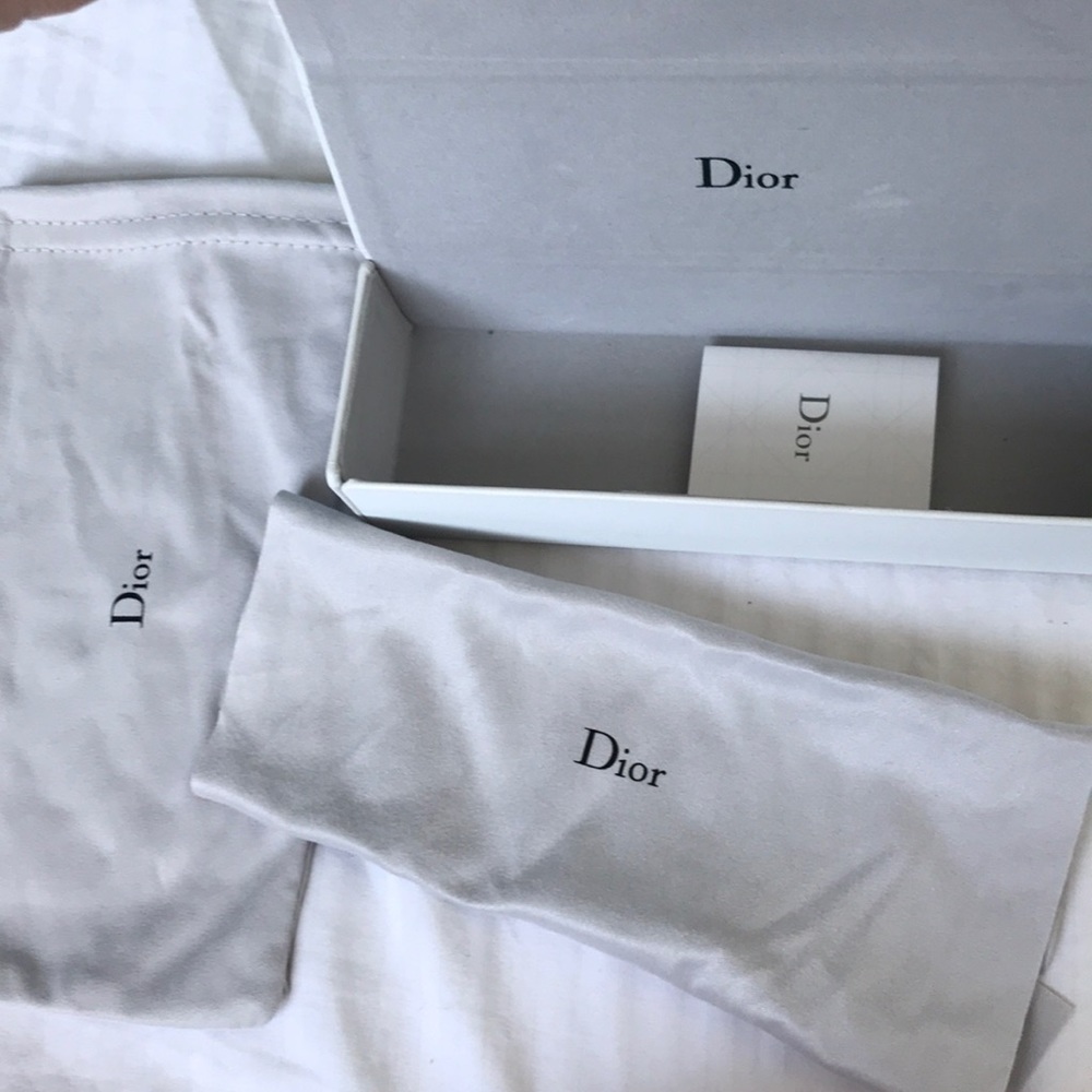 Dior sun glasses case and dust bag
